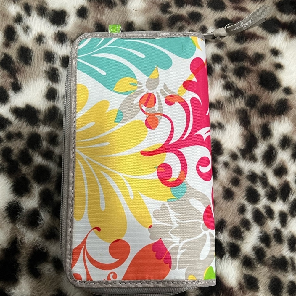 Thirty-one clutch zipper wristlet organizer wallet multicolor - Picture 3 of 10